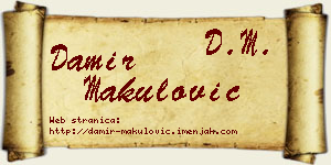 Damir Makulović vizit kartica